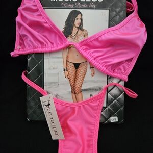 Music Legs Black Diamond Net Cami and Capri Set